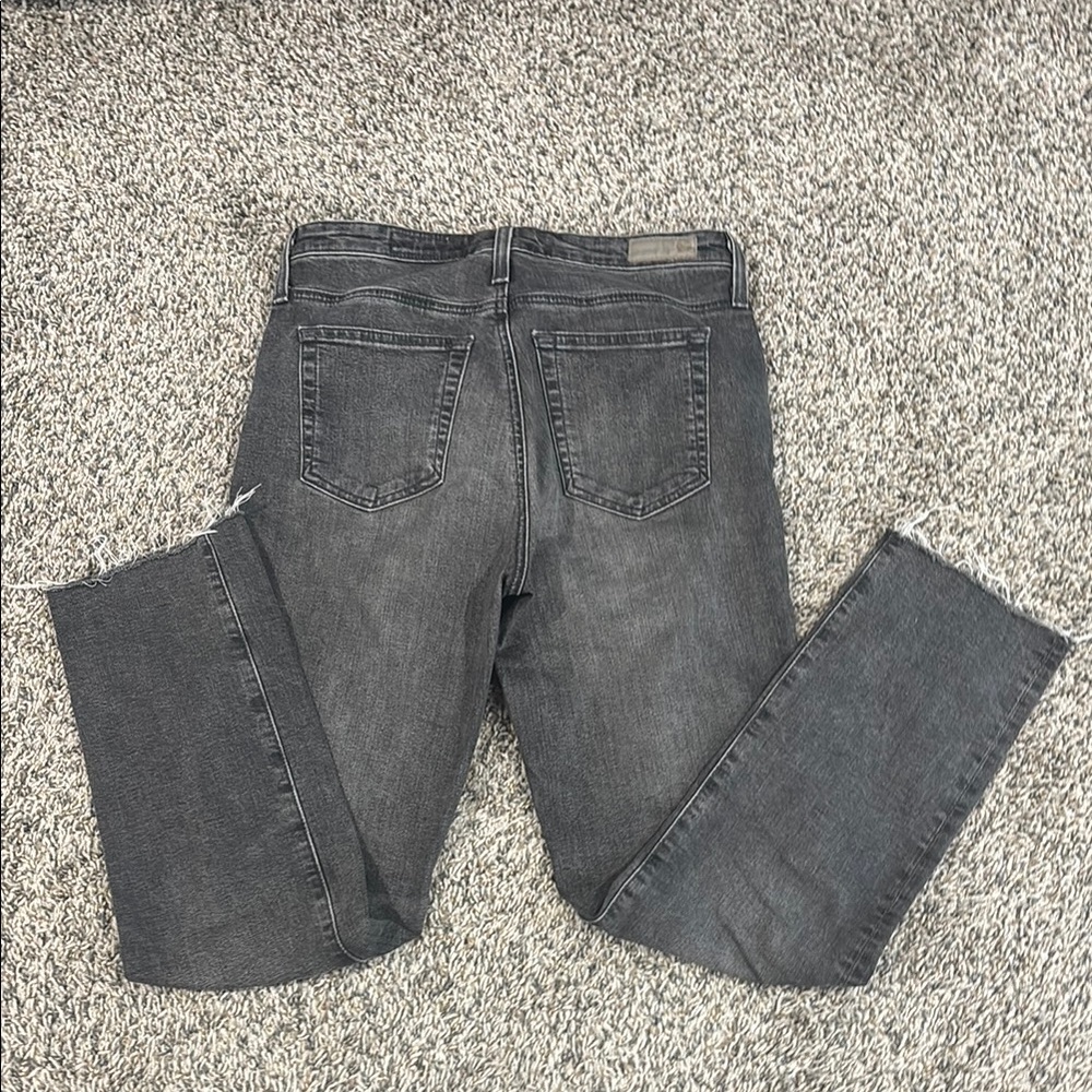 AG Adriano Goldschmied Dark Gray Straight Jeans - Isabelle - high rise - Picture 6 of 6